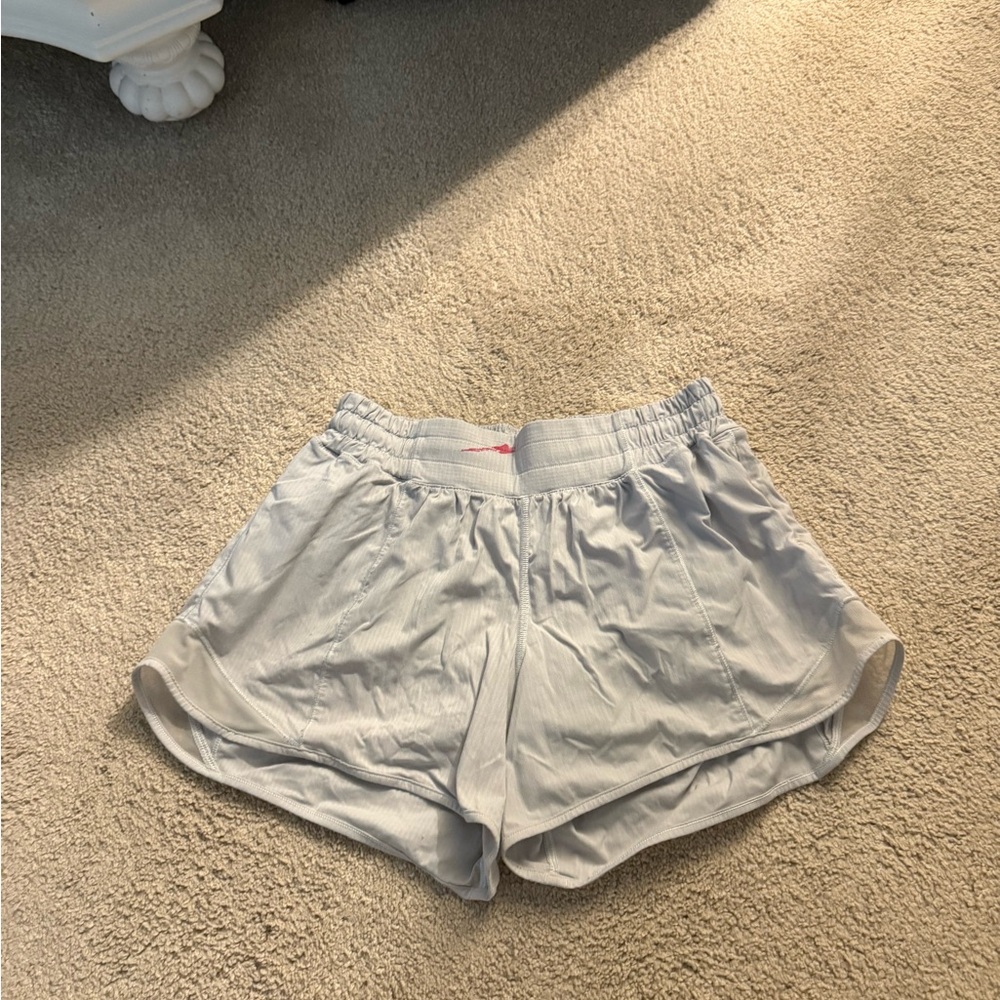 White Lululemon shorts